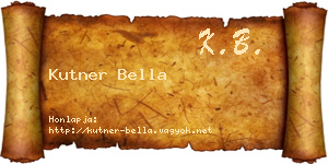 Kutner Bella névjegykártya